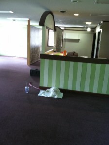 Lexington oversees construction. 