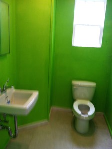 Bathroom after Mr. Fix-it seizes control. 