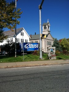 Ah, picturesque Lunenburg getting its BudLight delivery. 